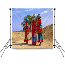 India, Jaisalmer: Women In The Desert Backdrops 2612072