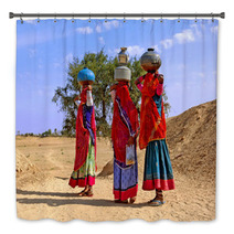 India, Jaisalmer: Women In The Desert Bath Decor 2612072