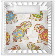 Indian Elephant Seamless Pattern Nursery Decor 56099498