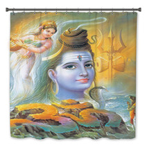 Indian God Bhola Nath Called As Shiv Ji With River Ganga Bath Decor 5812214