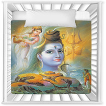 Indian God Bhola Nath Called As Shiv Ji With River Ganga Nursery Decor 5812214