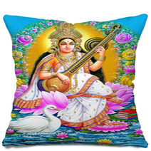 Indian Godess Saraswate Maa Pillows 3109668