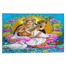 Indian Godess Saraswate Maa Rugs 3109668