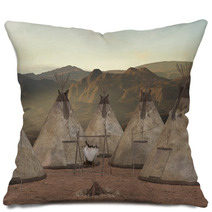 Indianer Zeltdorf Pillows 24614294