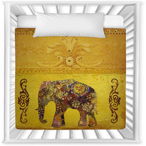 Indischer Elefant Gemalt Nursery Decor 19595170