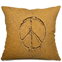 Inscription On In Texture Of Sand: A Symbol Pacifik Pillows 53772067