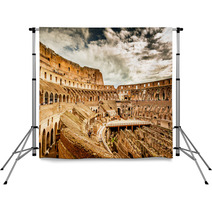 Inside Of Colosseum In Rome, Italy Backdrops 59398878