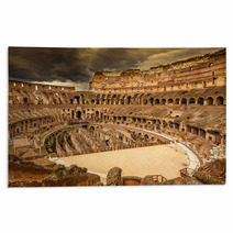 Inside Of Colosseum In Rome, Italy Rugs 59398896
