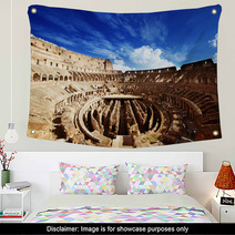 Inside Of Colosseum In Rome, Italy Wall Art 39316600