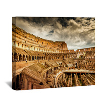 Inside Of Colosseum In Rome, Italy Wall Art 59398873