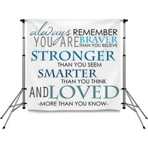 Inspirational Reminder Quotes Backdrops 84776226
