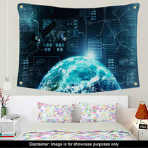 Internet Connection In Outer Space Wall Art 74159744