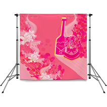 Invitation To Birthday Cocktail Party Backdrops 48498397