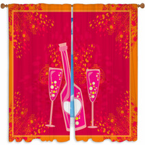 Invitation To Birthday Cocktail Party Window Curtains 45242687