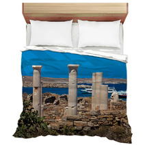 Ionian Column Capital, Architectural Detail On Delos Island, Gre Bedding 68449100