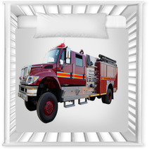 Isolated Fire Truck Picture Nursery Decor 54248350