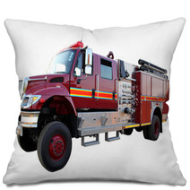 Isolated Fire Truck Picture Pillows 54248350