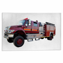 Isolated Fire Truck Picture Rugs 54248350