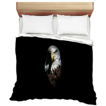 Isolated Intense Eagle Stare Bedding 124316115