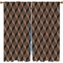 Isometric Background Pattern Window Curtains 70881225