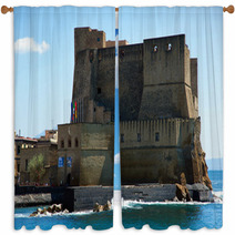 Italia - Napoli - Castel Dell'Ovo Window Curtains 40821370
