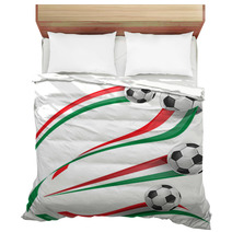 Italian Flag Set With Soccer Ball Bedding 63864327