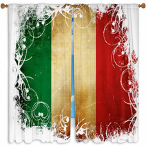 Italian Flag Window Curtains 57704132