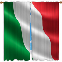 Italian Flag Window Curtains 59097922