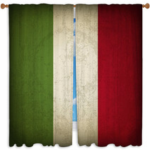 Italian Flag Window Curtains 67859192
