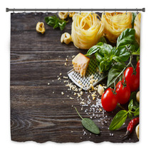Italian Food Ingredients. Bath Decor 68071707