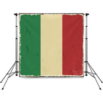 Italian Grunge Flag. Vector Illustration Backdrops 68331857