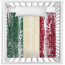 Italian Grunge Flag. Vector Illustration Nursery Decor 67844008