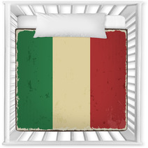 Italian Grunge Flag. Vector Illustration Nursery Decor 68331857