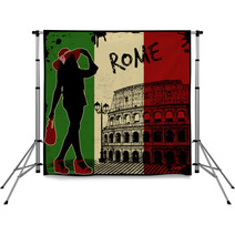 Italian Vintage Poster Backdrops 56829268