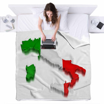 Italy  (clipping Path Included) Blankets 56069507