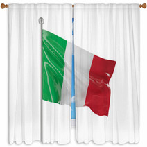 Italy Flag Window Curtains 49526525