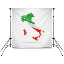 Italy Map Watercolor Vector Backdrops 63664450