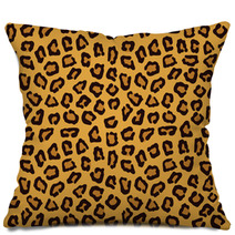 Jaguar And Leopard Skin Texture, Vector Pillows 83001896