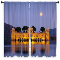 Jal Mahal Water Palace Jaipur Rajasthan India Window Curtains 56337759