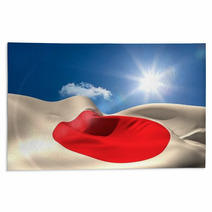 Japan National Flag Under Sunny Sky Rugs 66191546