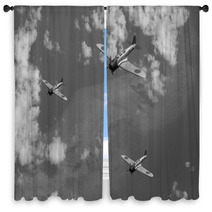 Japanese Airforce World War 2 Over Papua New Guinea Window Curtains 106086585
