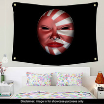 Japanese Face Mask Wall Art 67024840