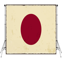 Japanese Grunge Flag. Vector Illustration Backdrops 68331903