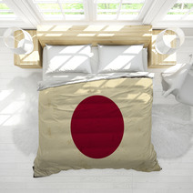 Japanese Grunge Flag. Vector Illustration Bedding 68331903