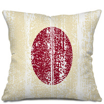 Japanese Grunge Flag. Vector Illustration. Pillows 67843627