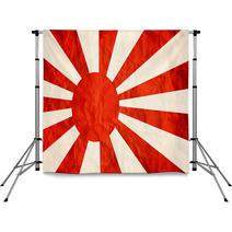 Japanese Navy In Red And White. Backdrops 66041848