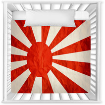 Japanese Navy In Red And White. Nursery Decor 66041848