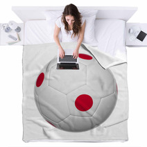 Japanese Soccer Ball Blankets 64108206