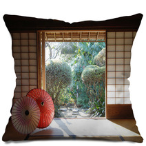 Japanese style house Pillows 44375837
