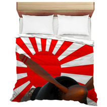 Japanese Zero And War Flag Bedding 37783748